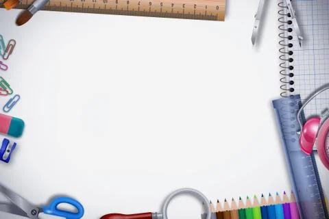 New Back to school background Stock Illustration