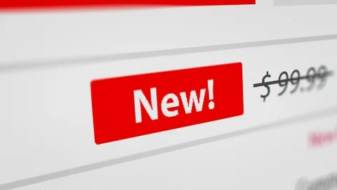 New Banner on Web Shopping. Ecommerce Marketing Concepts Stock Footage 118024130