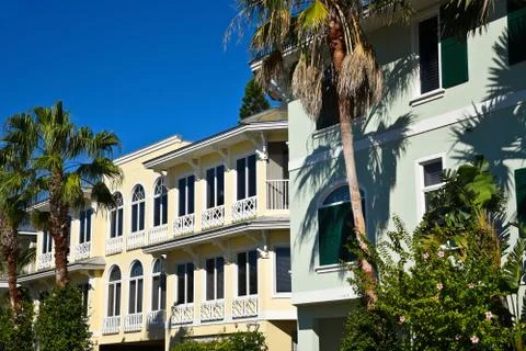 New Beach Condominiums Stock Photos