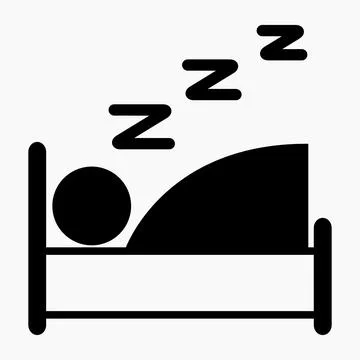 New Bed Icon vector. Stock Illustration