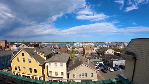 New Bedford historic downtown, MA, USA Stock Footage 166314852