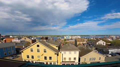 New Bedford historic downtown, MA, USA Stock Footage 166316674