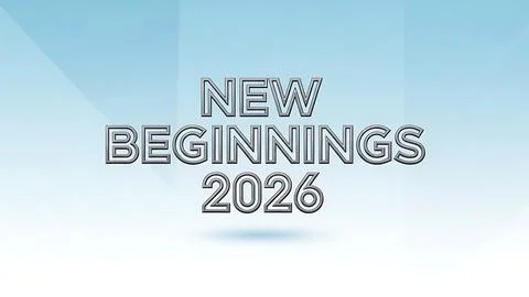 New beginnings 2026 Stock Illustration