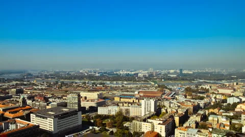 New Belgrade timelaps Stock Footage 978075
