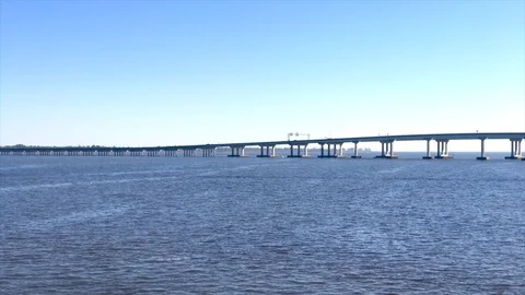 New Bern bridge Video stock 104017108