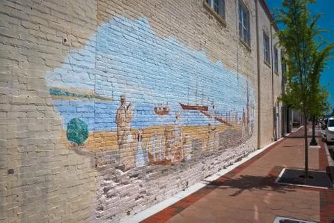 New bern mural Stock Photos