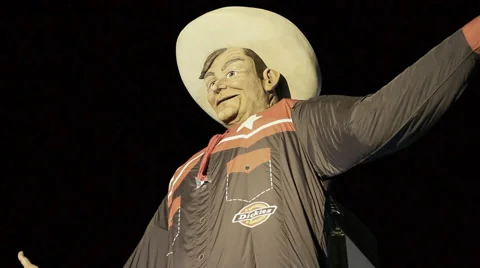 The New Big Tex at the State Fair of Texas Video stock 56038079