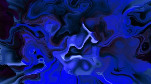 New black blue color clean water marble liquid animation Stock Footage 162082853