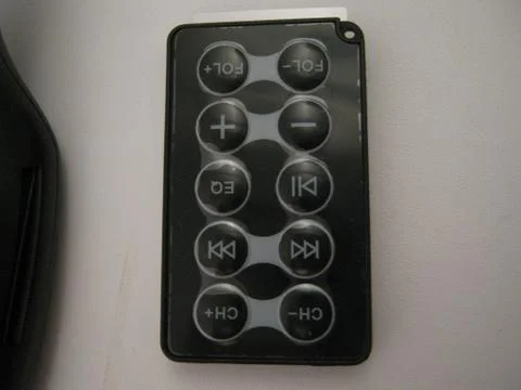 New black control panel with glued film Foto stock
