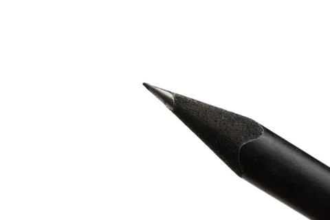 New Black graphite pencil triangular shape isolated.on white background 스톡 사진