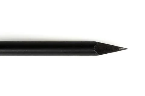 New Black graphite pencil triangular shape isolated.on white background Foto stock