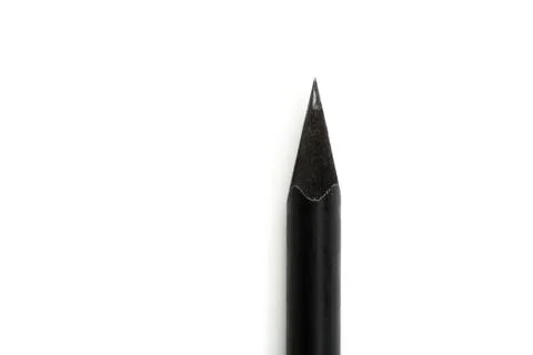 New Black graphite pencil triangular shape isolated.on white background 写真素材