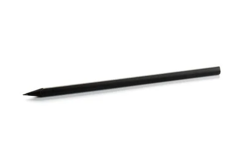 New Black graphite pencil triangular shape isolated.on white background 스톡 사진
