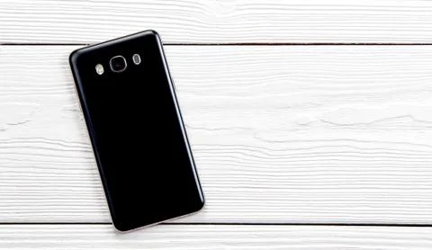 New black smartphone Stock Photos