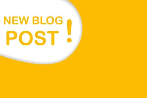 New blog post text vector with copy space for business, marketing, flyers, ba Illustrazione stock