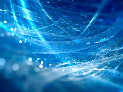 New blue glowing technologies with particles Stock Illustration
