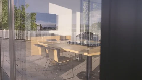 New Board Room with Table Stock-Footage 118546856