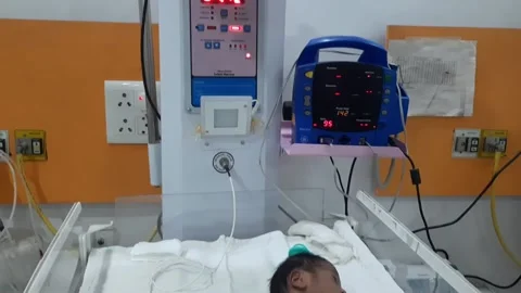 New Born in Intensive Care Stock Footage 152164778