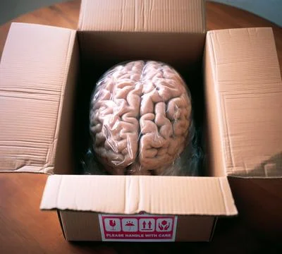 New Brain In The Box Stock Illustration