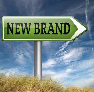 New brand Illustrazione stock