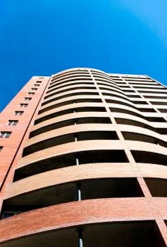New brick building Foto stock