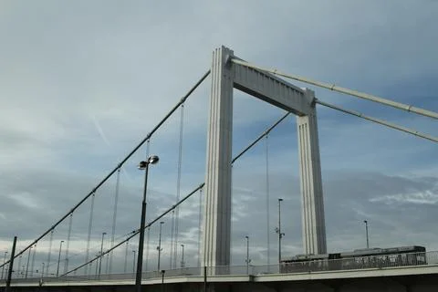 New bridge in Budapest Stock Photos