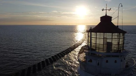 New Brighton Lighthouse Stockfoto's