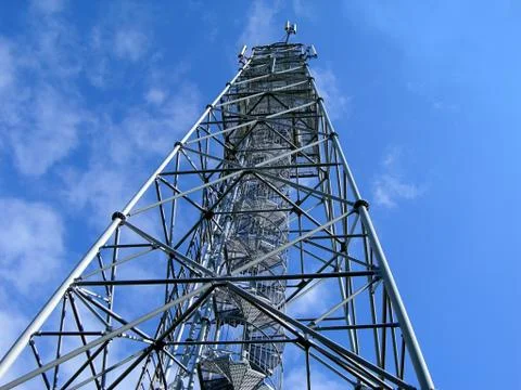 New broadcast tower Stock Photos
