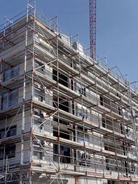 New build flats 스톡 사진