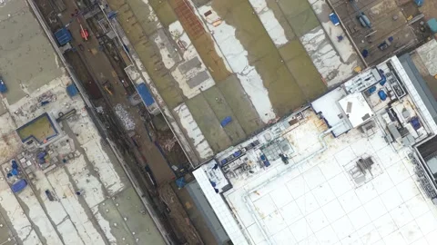 New-build ultra-modern data center complex at an active construction site. Video stock 327852538