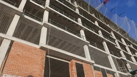 New Building Construction Stock Footage 132520385