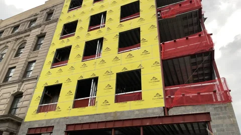 New building construction Stock Footage 158497556