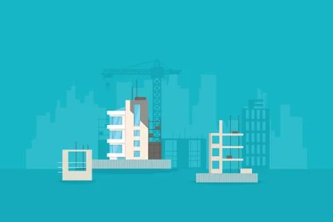 New building development イラスト素材