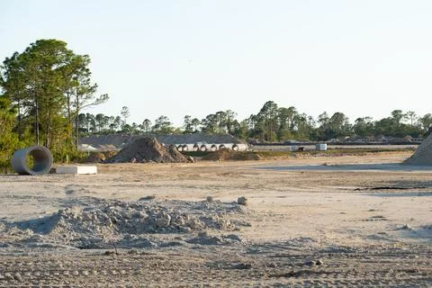 New building site Stock Photos