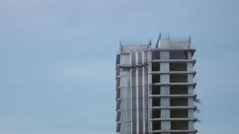 New building under construction Stock Footage 163735598