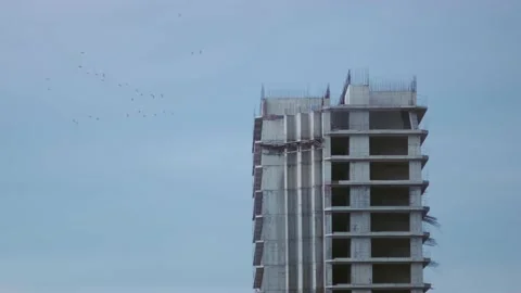 New building under construction Stock Footage 163735664
