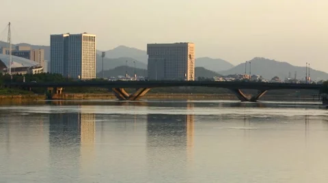 New Building Under Construction in Yiwu, Hong Kong China Stock Footage 55964022
