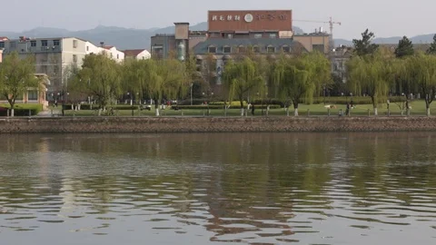 New Building Under Construction in Yiwu, Hong Kong China. Stock-Footage 95437672