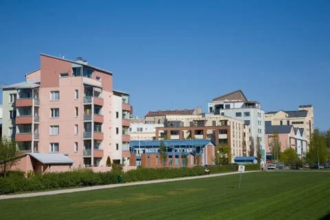 New buildings in Helsinki Foto stock