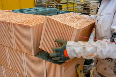 New built house in construction Stock Photos