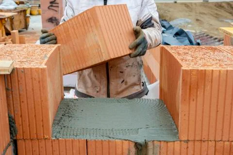 New built house in construction Stock Photos