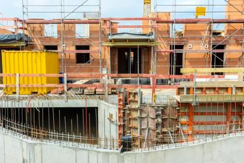 New built house in construction Foto stock