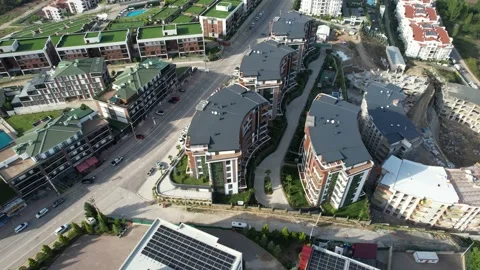 New built modern city Stock Footage 222805579