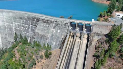 New Bullards Bar Dam Stock Footage 315076037
