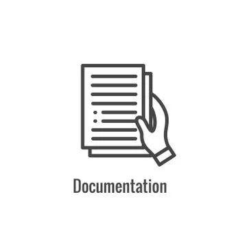 New Business Process Icon | Documentation phase Stock Illustration