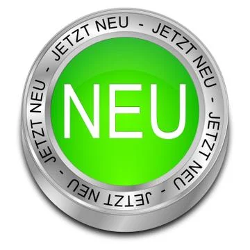 New Button - in german Stock Illustration