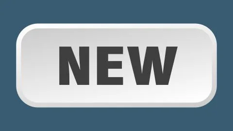 New button. new square 3d push button Illustrazione stock