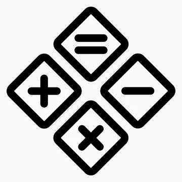 New Calculator Icon  Stock Illustration