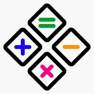 New Calculator Icon  Ilustración de archivo