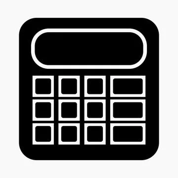 New calculator icon vector Stock Illustration